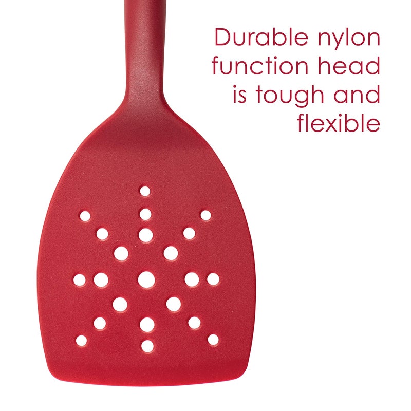 Rachael Ray Tools and Gadgets Flexi Turner and Scraping Spoon Set / Cooking Utensils - 2 Piece, Red - Image 5